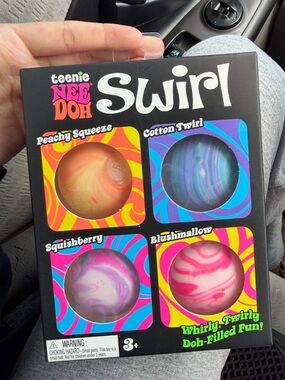 teenie NEE DOH Swirl Squish Balls - Multicolor Set